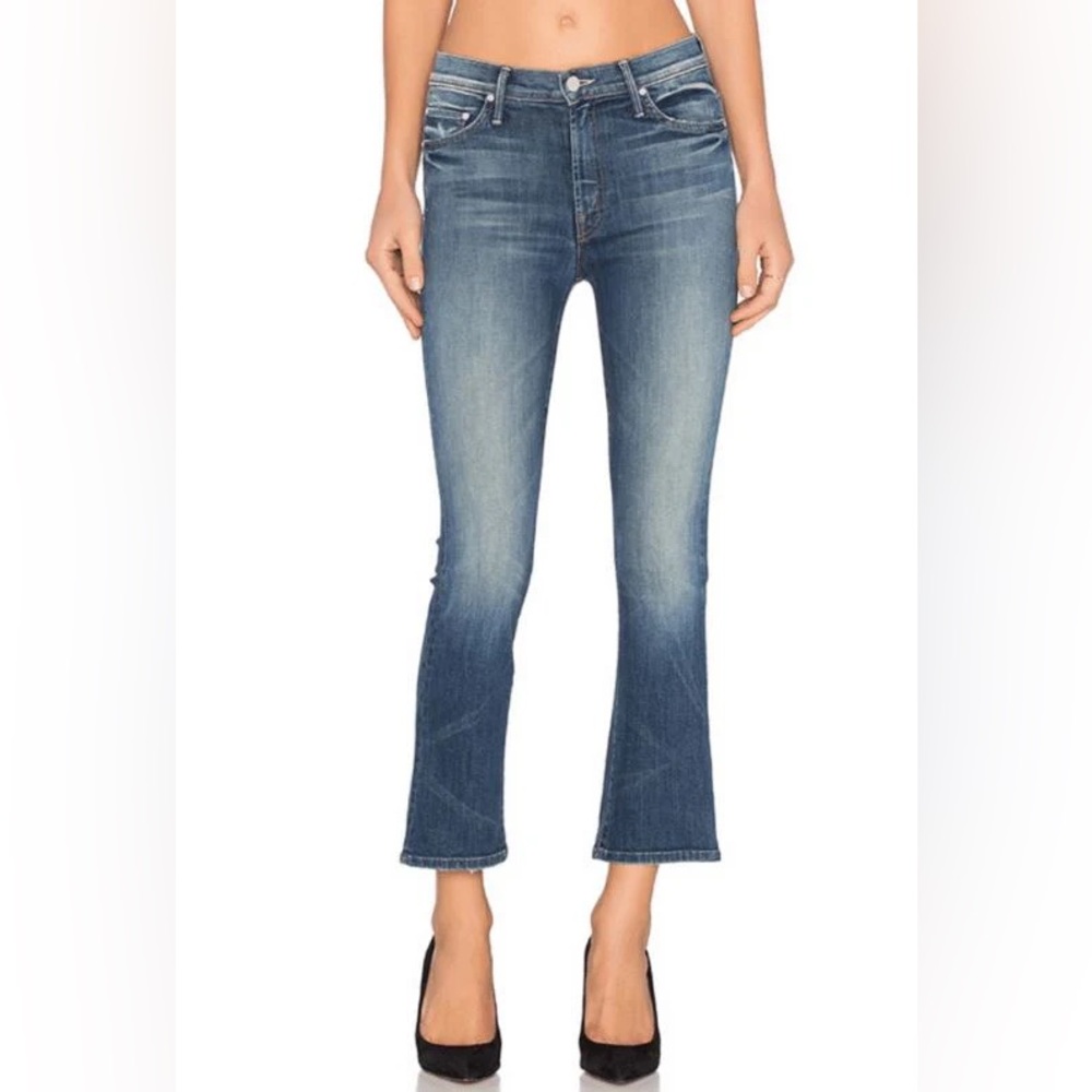 MOTHER The Insider Crop Jeans in Double Trouble